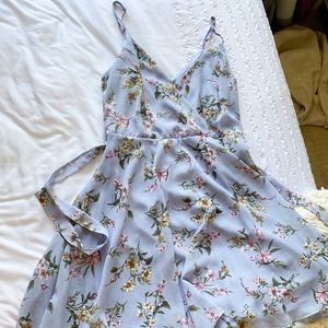 Periwinkle floral summer dress